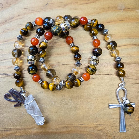 Egyptian Sun God Ra Prayer Beads