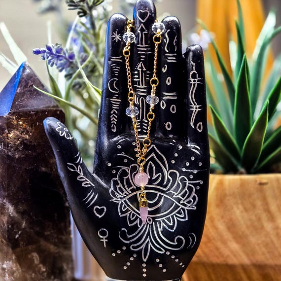 Rose Quartz Pendulum Bracelet