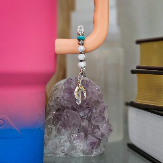 Howlite Tumbler Charm - Crystal Tumbler Charms