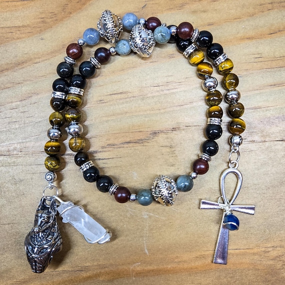 Egyptian God Anubis Prayer Beads