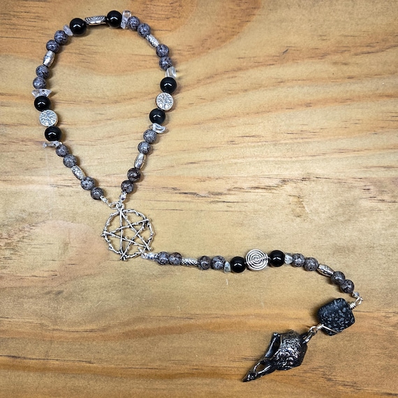 Obsidian Witch's Rosary