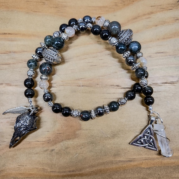 Morrigan Celtic Goddess Prayer and Meditation Beads