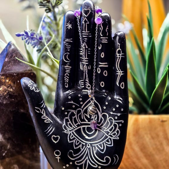 Amethyst Pendulum Bracelet
