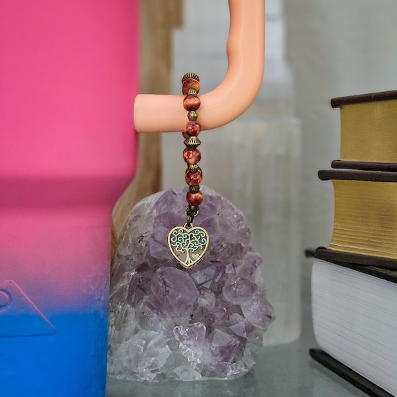 Rosewood Tumbler Charm - Crystal Tumbler Charms
