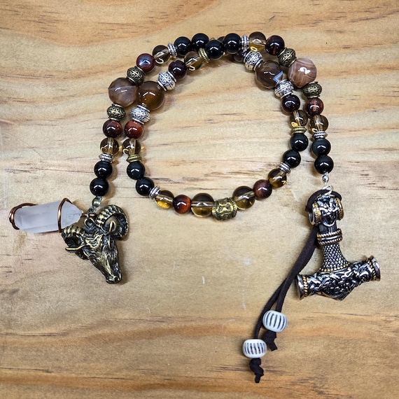 Norse God Thor Prayer and Meditation Beads