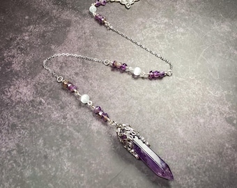 Amethyst Pendulum – Psychic Clarity & Intuition