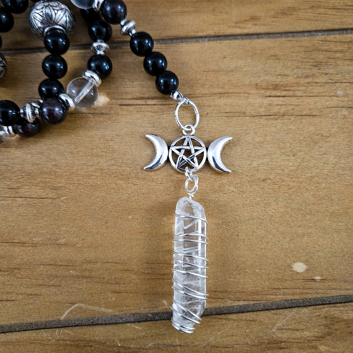 Morrigan Celtic Goddess Prayer Beads Meditation Beads Etsy