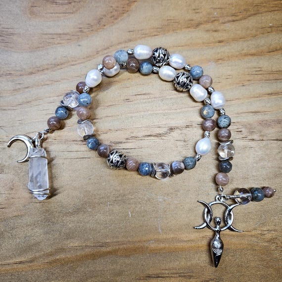 Goddess Selene Prayer Beads
