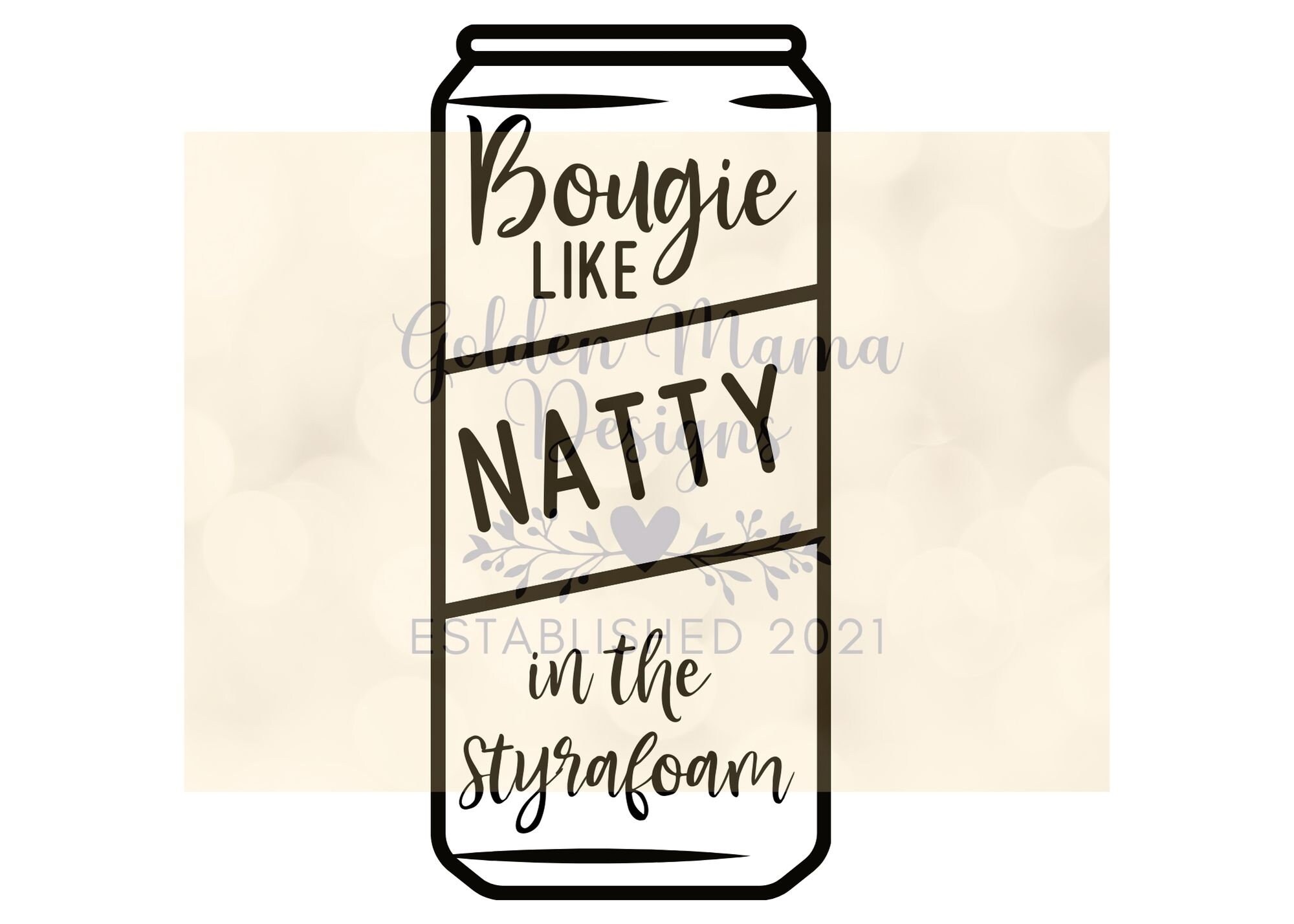 Bougie Like Natty in the Styrafoam SVG PNG Cricut Walker Etsy