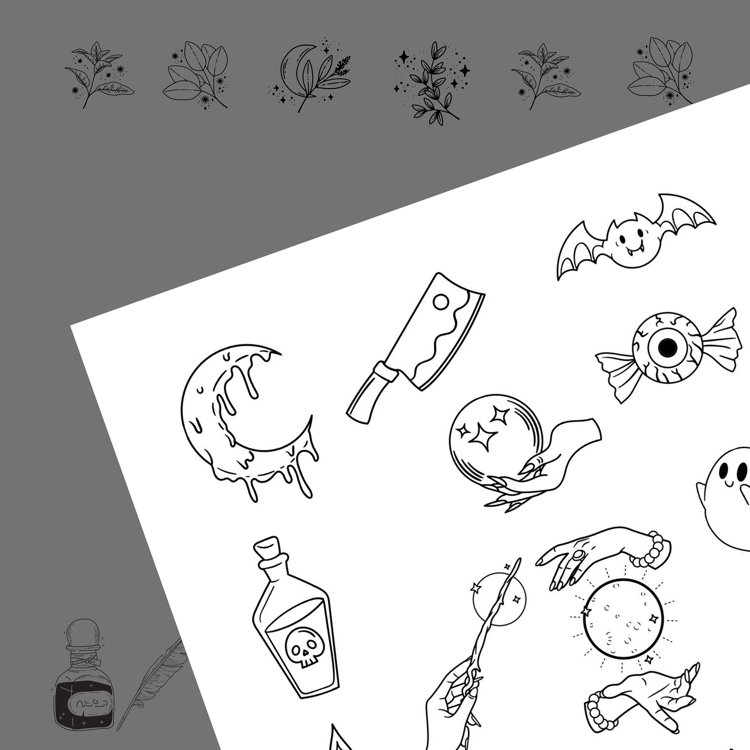 PRINTABLE Witchy Sticker Set - Etsy