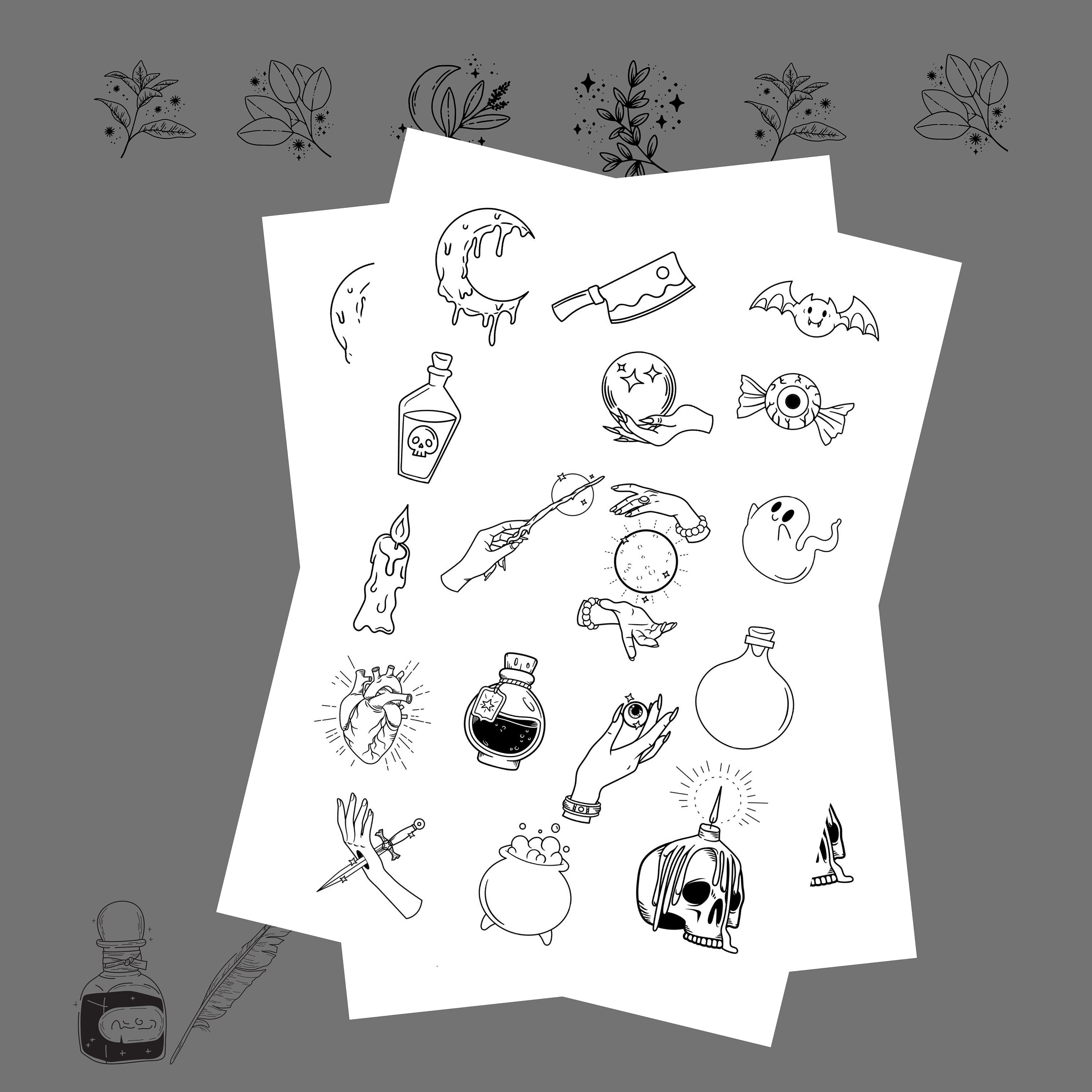 PRINTABLE Witchy Sticker Set - Etsy