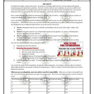 ToolBox Talks: Fire Safety