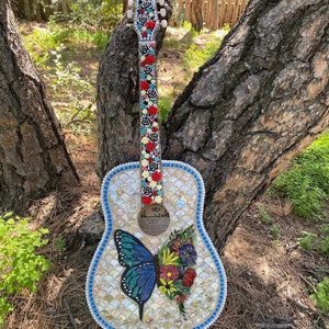 ギター Mosaic Mosaic Guitar  Rock and Roll, Shabby Chic, Vintage Floral