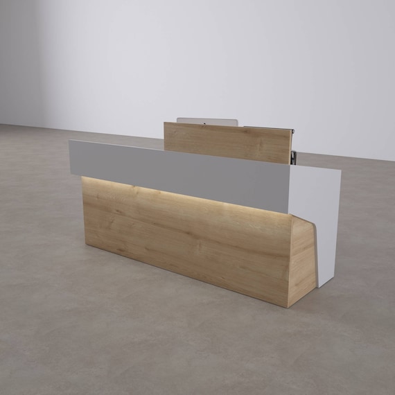 Reception Desk Model 6 Oak white Custom Reception Desk Office