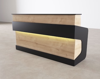 Reception desk model 1+, Custom Reception Desk, Office Furniture Waiting Area, Sales Counter, Modern Reception Desk