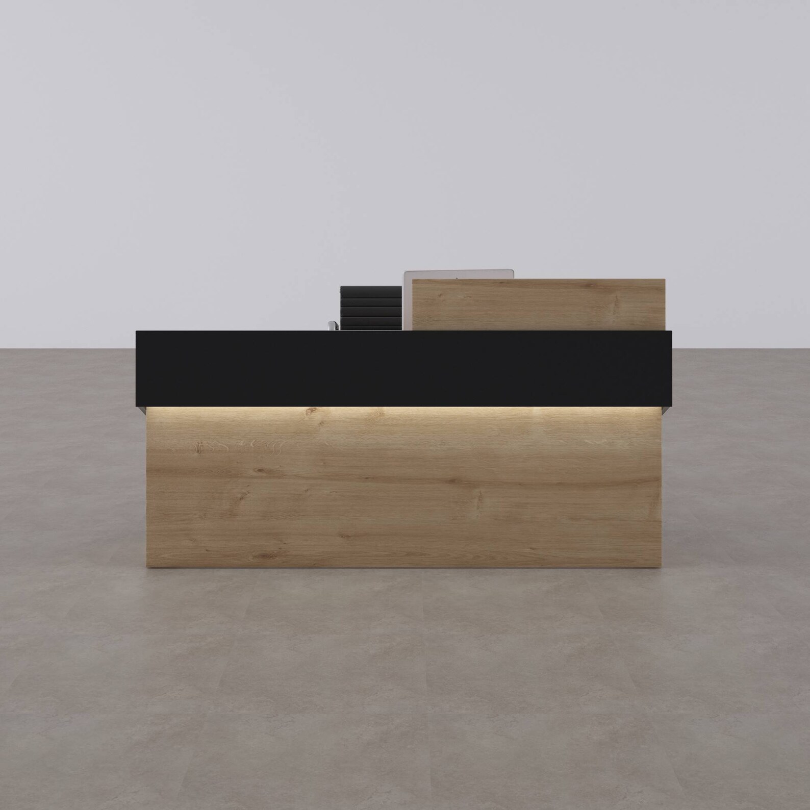 Reception Desk Model 6 Oakblack Custom Reception Desk Etsy