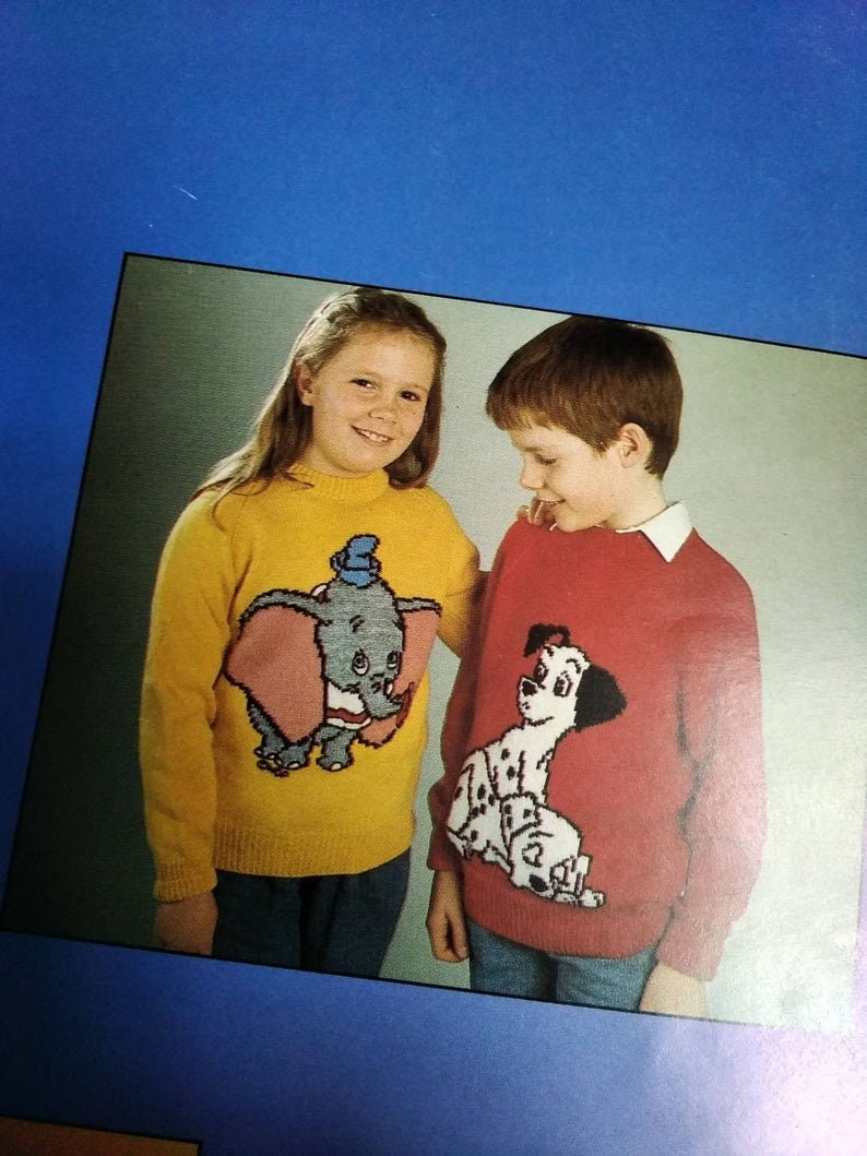 Vintage Walt Disney Knitting Pattern Book Knitted Jumpers From Etsy