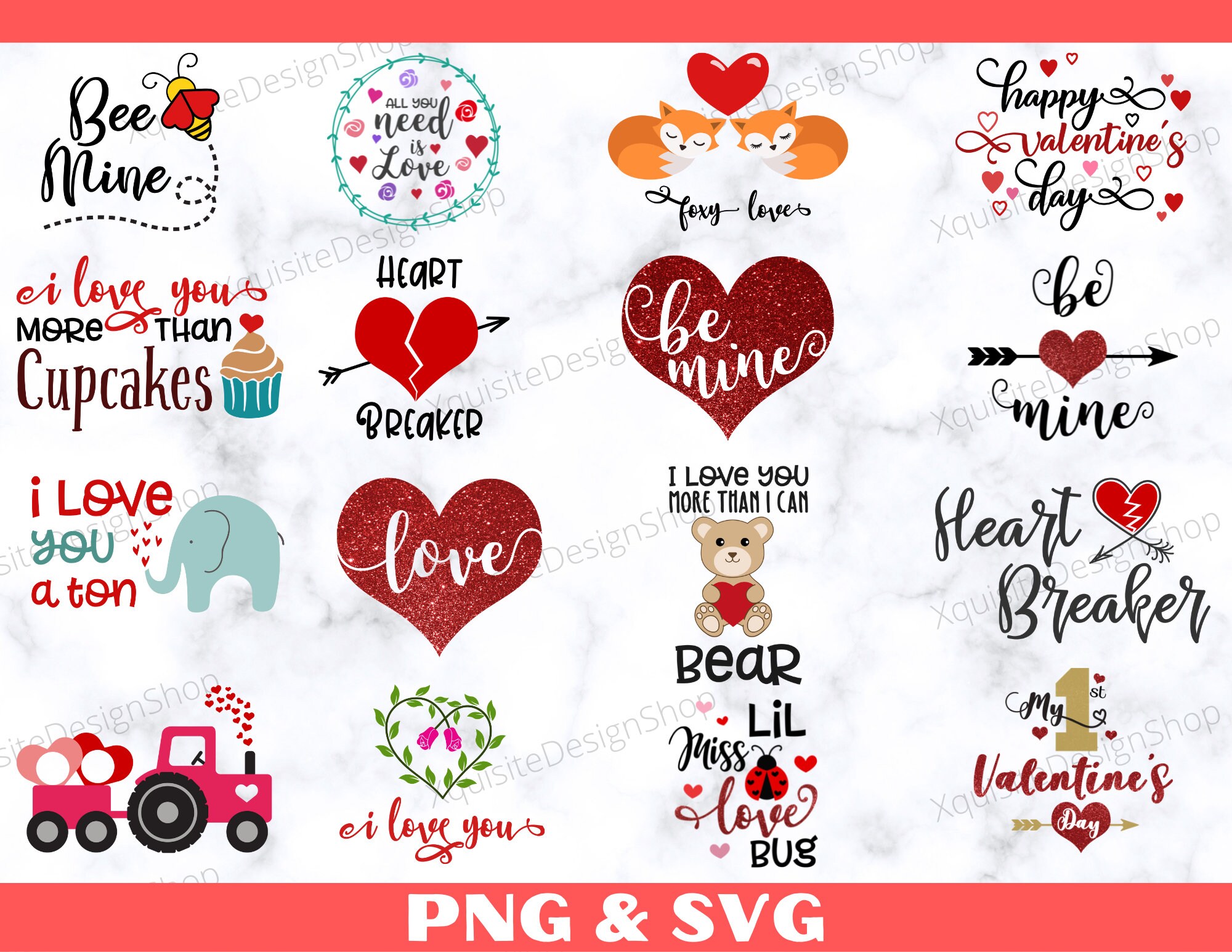 Valentine Png Svg Bundle | Valentine Bundle | Svg Bundle | Png Bundle ...