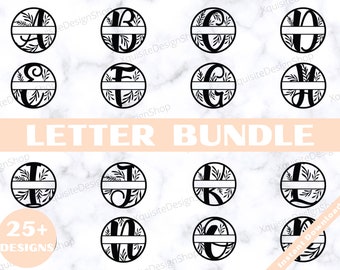 Floral Monogram Letters png svg Bundle | Floral Monogram Letters svg Bundle | Floral Monogram Letters png Bundle | Floral Monogram
