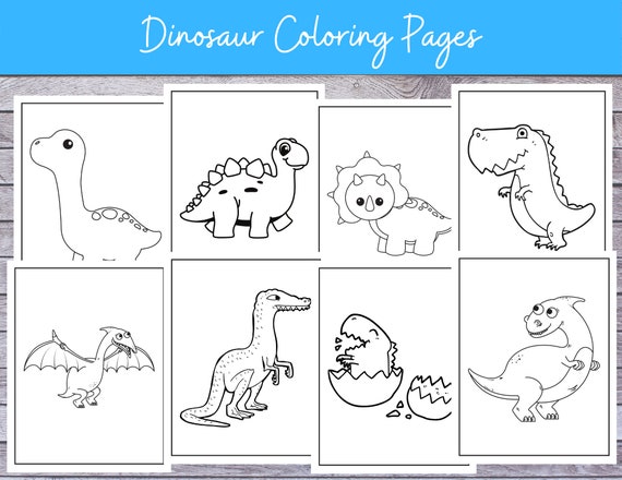 Dinosaur Coloring Pages Preschool Activity Homeschool