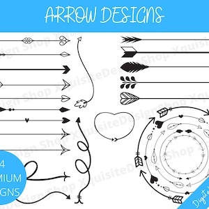 Arrow Designs | Premium Arrow Designs | Instant Download | Arrow PNG | Arrow SVG