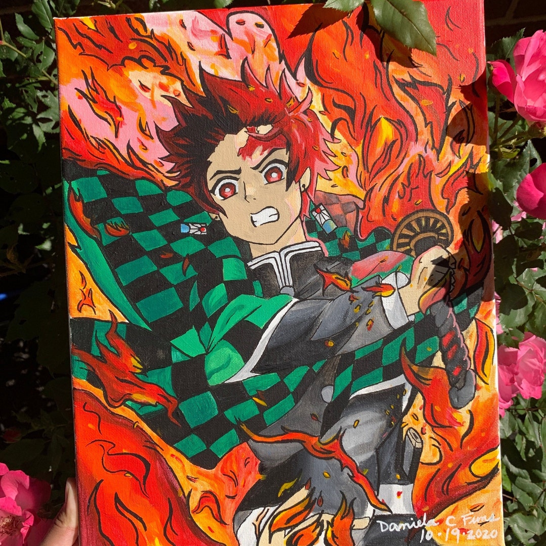 Custom Anime Canvas Paintings Anime Characters Hand Painted See