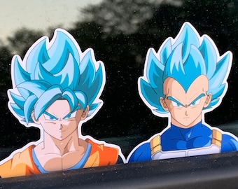 SSB - Blue Monkey Fighters - Prince of all Monkeys - Anime Sticker - Holographic - Water bottle/ Car/ Laptop