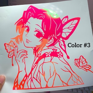 Butterfly swordsman - anime, manga, sticker, decal - Anime Holiday Gift Birthday, Anniversary, holiday, wedding gift