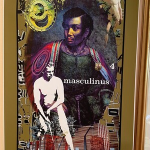 Gesigneerde kunstposter van Visionary Dance Oracle Card 4. Masculinus