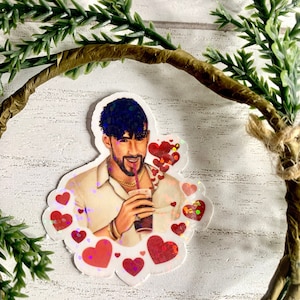 Sticker | Holographic Stickers | Bad Bunny Sticker | El Conejo Malo Sticker | Valentine Sticker | Latina Sticker