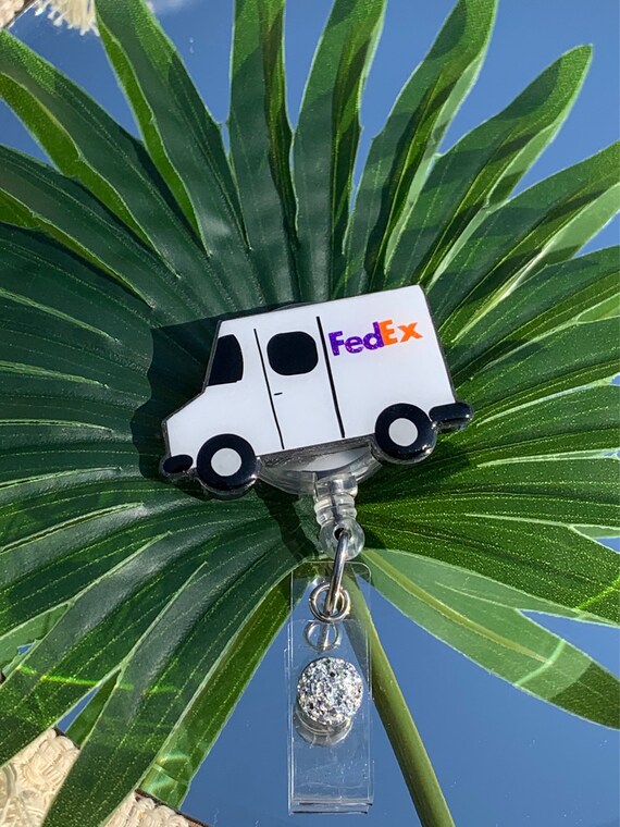 Delivery Truck Badge Reel Fedex Badge Reel Parcel Delivery Etsy