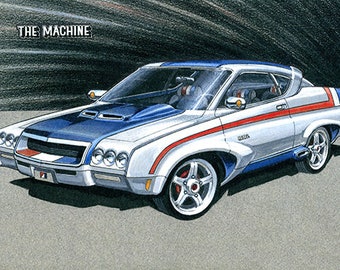 The Machine- AMC automotive artwork