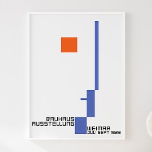 Herbert Bayer Bauhaus Poster – Vintage Modernist Exhibition Print, Fine Art Reproduction.