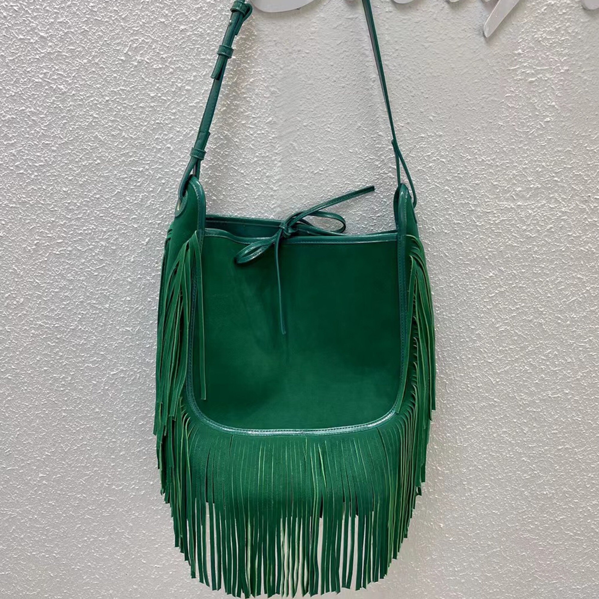 Shoulder Fringe Bag for Women Handmade, Hobo Style Fringe Purse for Girls 6 Colors Etsy