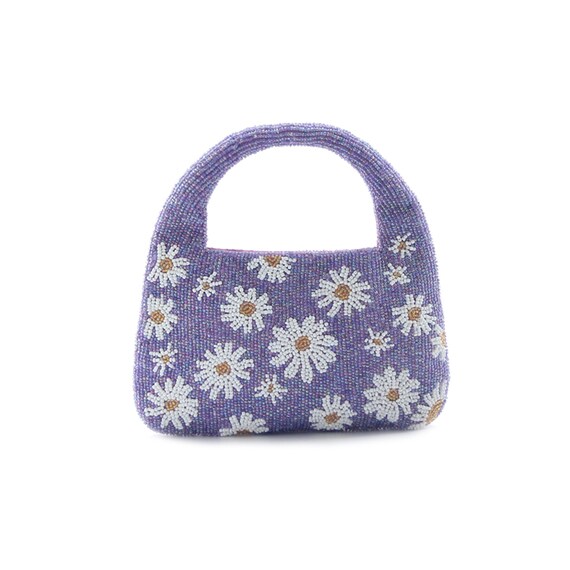Purple beaded deals bag