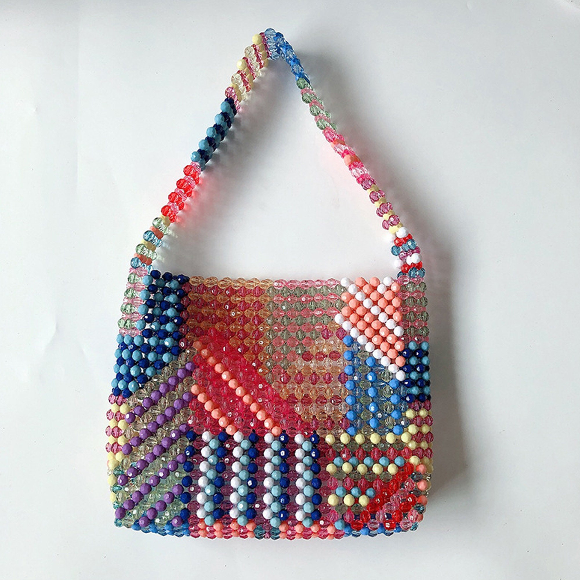 Colorful Beaded Shoulder Bag - Etsy