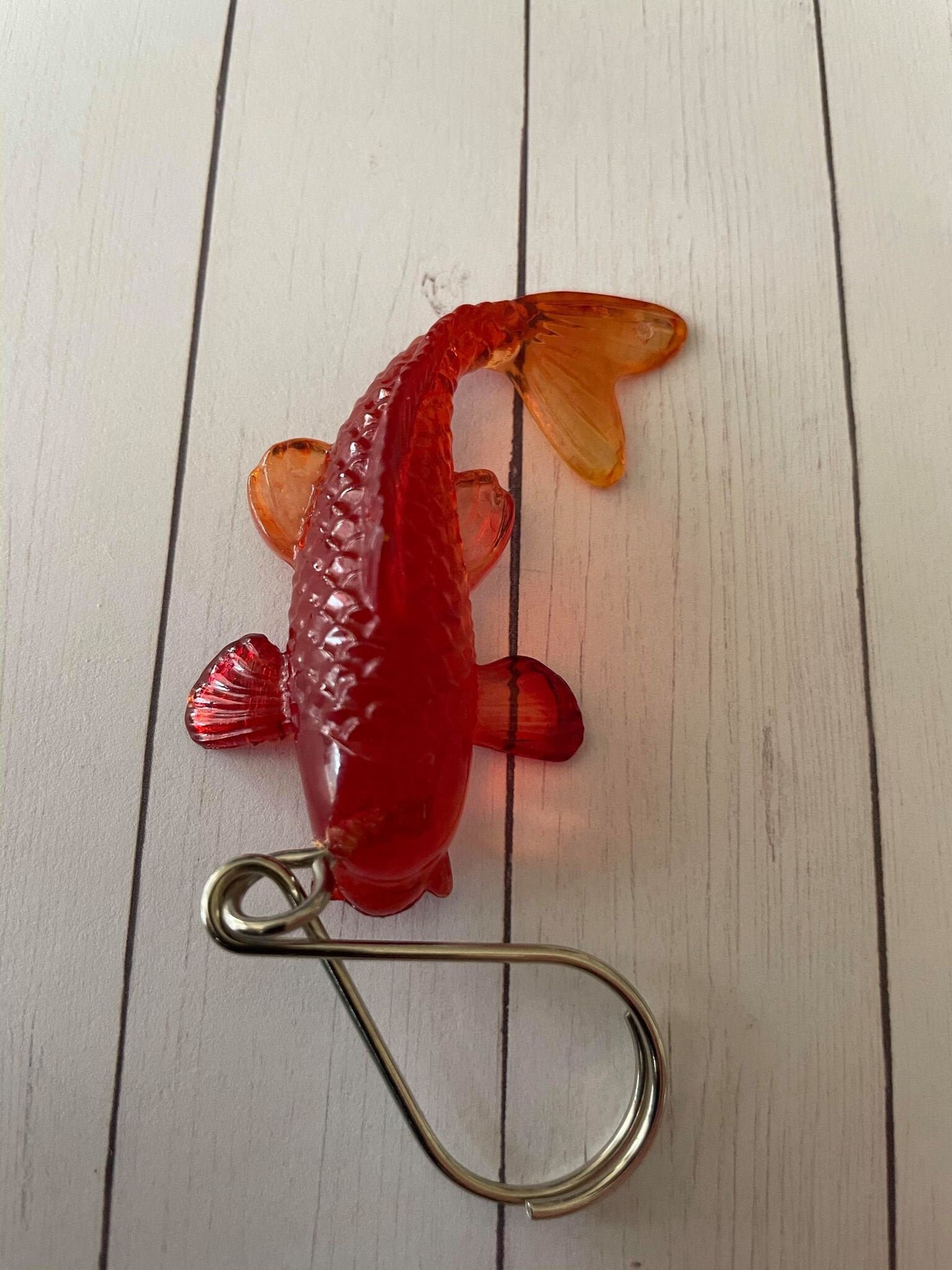 Resin Koi Fish Keychain Etsy