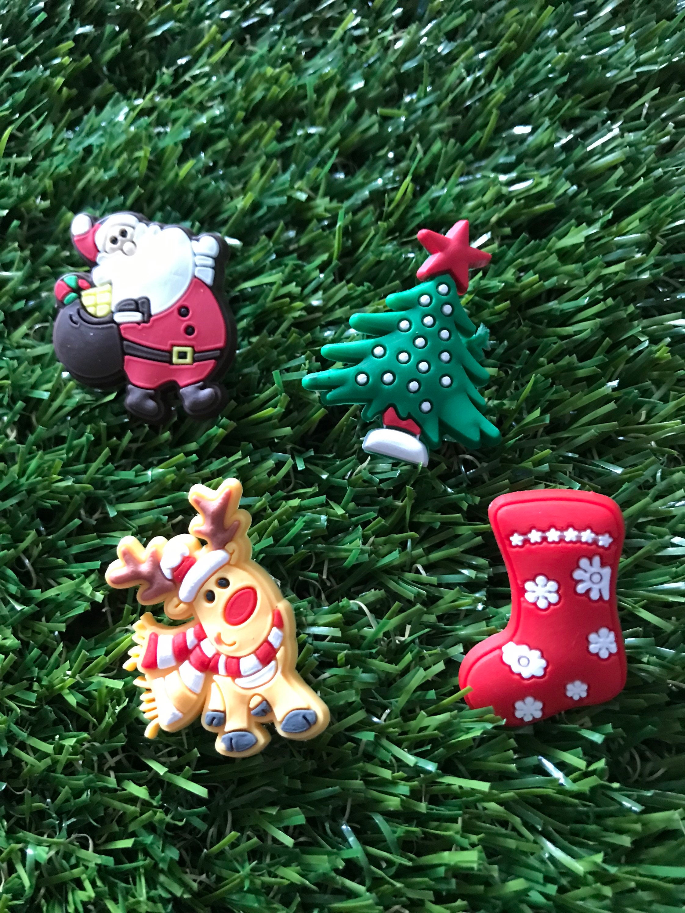 Christmas Themed Shoe Charms for Crocs Christmas Charm Set Etsy