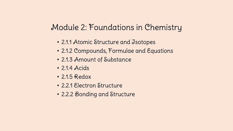OCR A A Level Chemistry Notes: Module 2 - Etsy