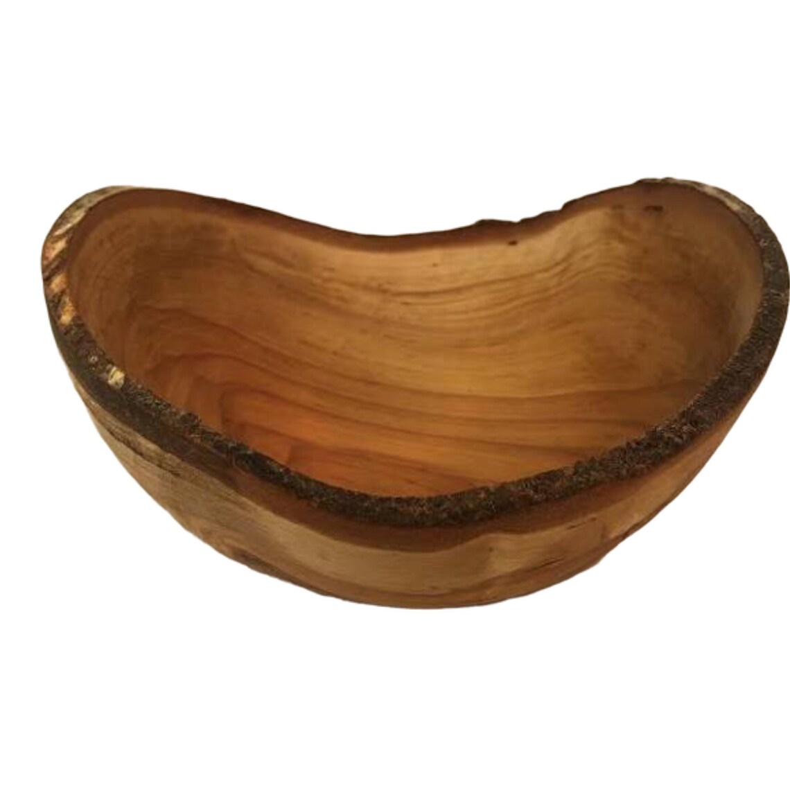 Live Edge Wooden Bowl Birch wood bowl salad bowl serving Etsy