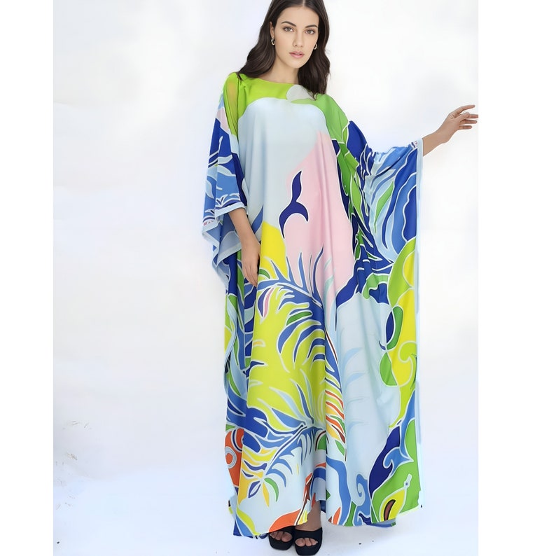 Luxury Silk Kaftan Modern Dress Wedding Kaftan Beach Wear - Etsy UK