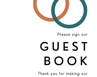 Assorted Modern Wedding Signage- Use as Is or Customize