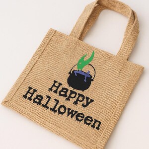 Halloween Bag, Trick or Treat, Hessian, jute bag