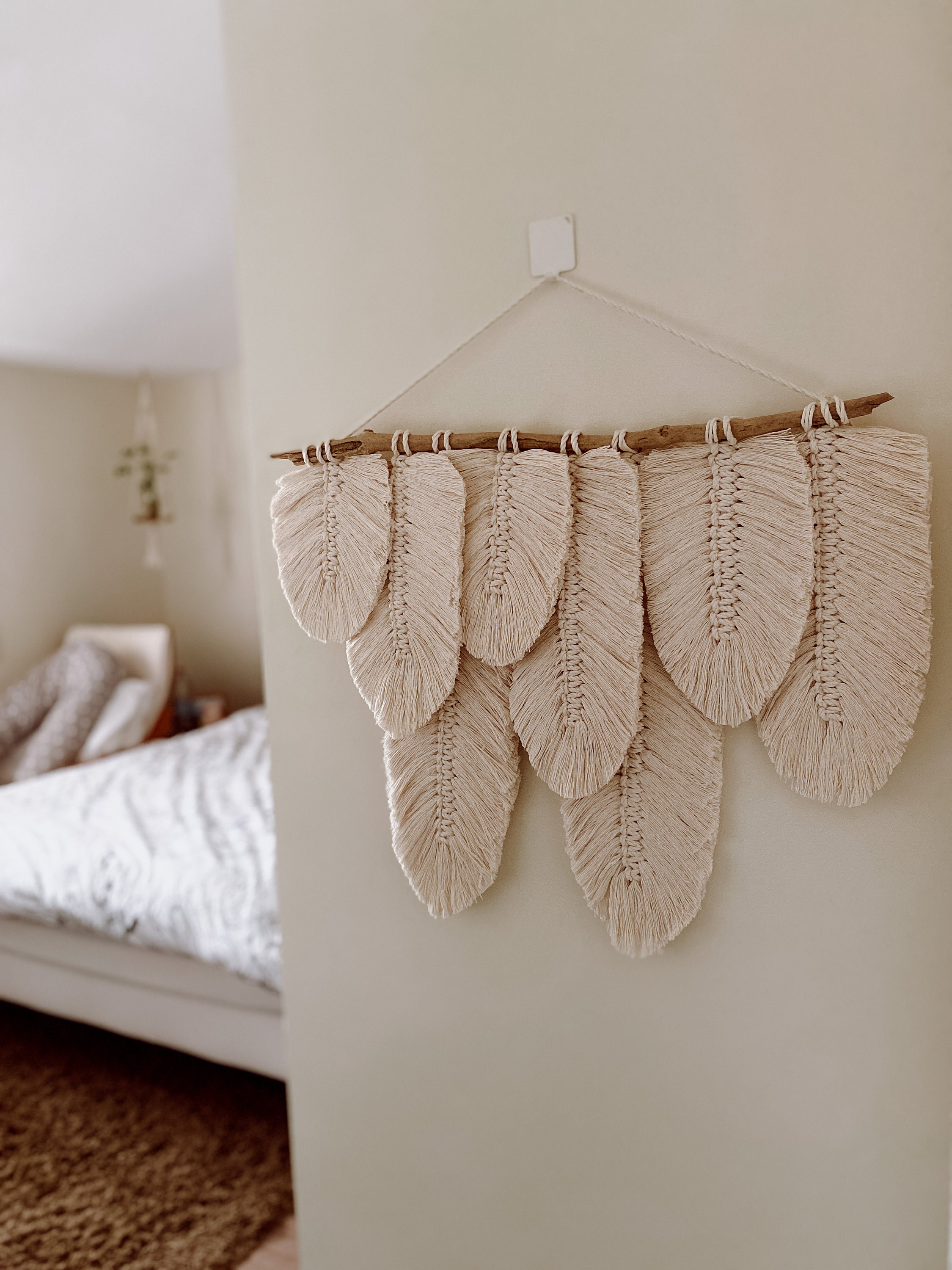 Plumes en Macramé | Tailles Différentes