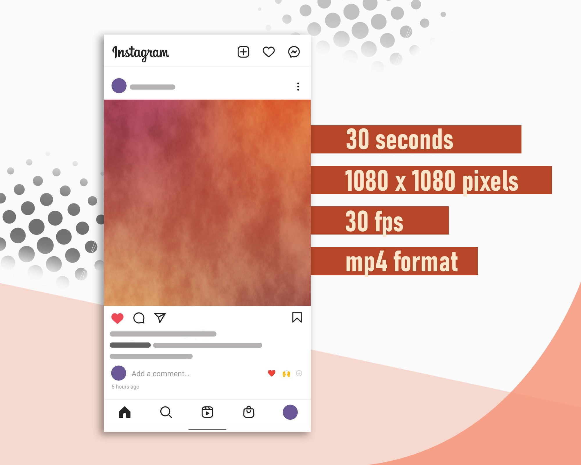Animated Background Instagram Story and Post Phone - Etsy