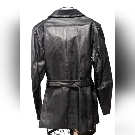 Croft & Barrow Leather Coat Jacket Womens Mid Len… - image 10