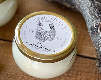 Cracklin' Birch | Soy Wax Candle | Hand Poured | USA Made