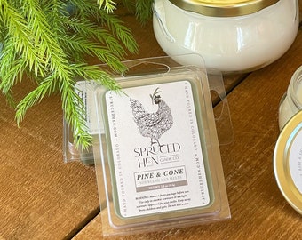 Pine & Cone | Soy Blend Wax Melt | Hand Poured | USA Made