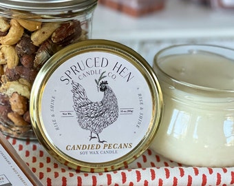 Candied Pecans | Soy Wax Candles | Hand Poured | USA Made