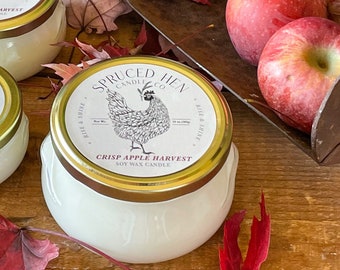 Crisp Apple Harvest | Soy Wax Candle | Hand Poured | USA Made